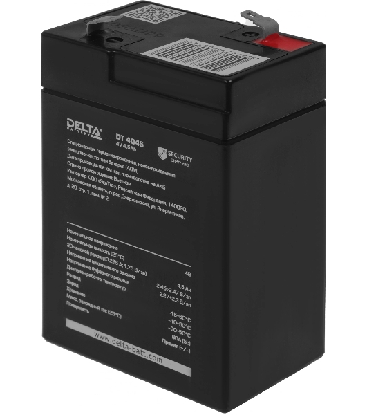 Батарея для ИБП Delta DT 4045 (4V, 4.5Ah)