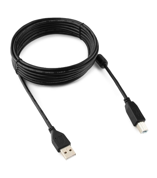 Кабель Gembird USB 2.0 PRO для соед. 4.5м AM/BM позол.конт., фер.кол., пакет