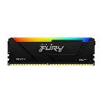Оперативная память Kingston Fury Beast, DDR4, 16GB (1x16GB), 3200MHz, CL16, DIMM, с радиатором, RGB, черный, фото6