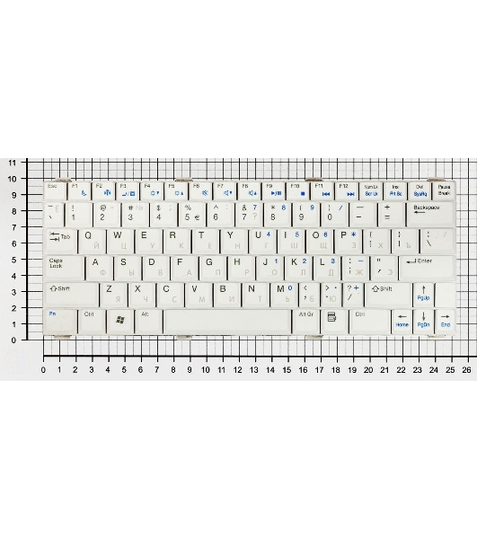 Клавиатура для ноутбука Dell Vostro 1200 V1200 белый