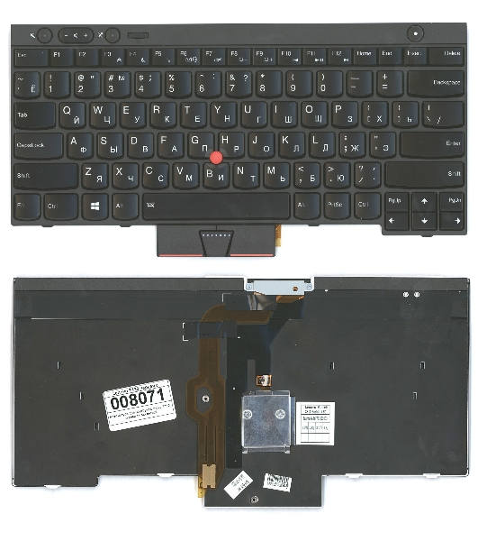 Клавиатура для ноутбука Lenovo ThinkPad T430 T430I X230 T530 L430 L530 черная с подсветкой