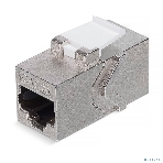 Адаптер проходной формата Rexant Pro Keystone, Jack RJ-45(8P8C), FTP, CAT 6A, фото 1