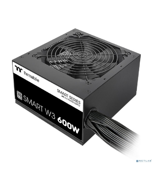 Блок питания Thermaltake Smart W3 600W, ATX 3.1, APFC, 12cm Fan, 80 PLUS, Retail