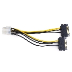 Разветвитель питания Cablexpert CC-PSU-83, 2xSATA->PCI-Express 8pin, для подключения в/к PCI-Е (8pin) к б/п ATX, фото4