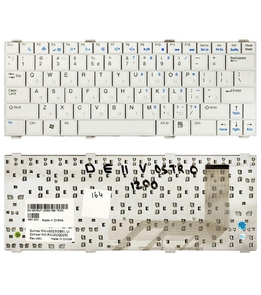 Клавиатура для ноутбука Dell Vostro 1200 V1200 белый