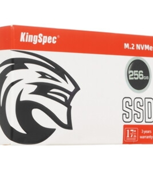 Накопитель SSD KingSpec NX-256, 256Gb, PCIe 3.0 x4, M.2 2280, NVMe, R/W 3400/3100