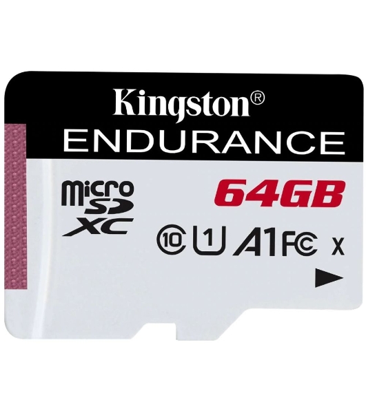 Флеш карта microSD 64Gb Kingston microSDНC Class 10 A1 UHS-I Endurance 95R/30W Card Only