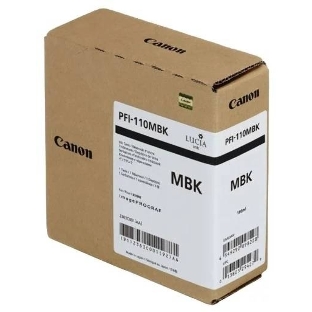 Картридж струйный Canon PFI-110 MBK 2363C001 черный матовый (160мл) для Canon TX-2000/TX-3000/TX-4000