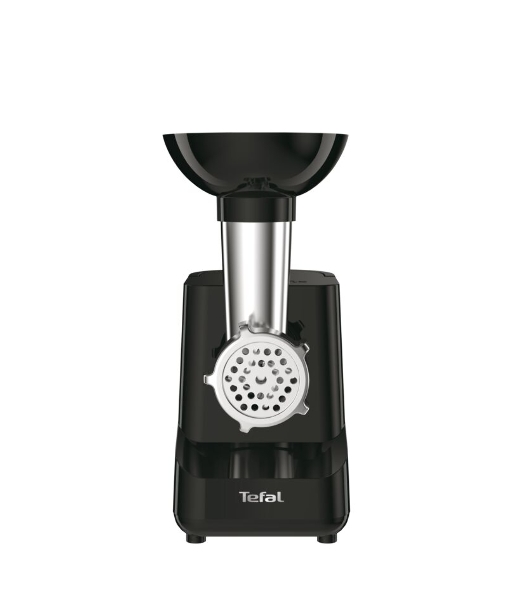 Мясорубка электрическая Tefal NE111832 черный, 1400 Вт, 1.7 кг/мин, реверс, насадки - 3