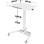 Стол для ноутбука Cactus VM-FDS109 столешница МДФ белый 73x50x108см (CS-FDS109WWT), фото20