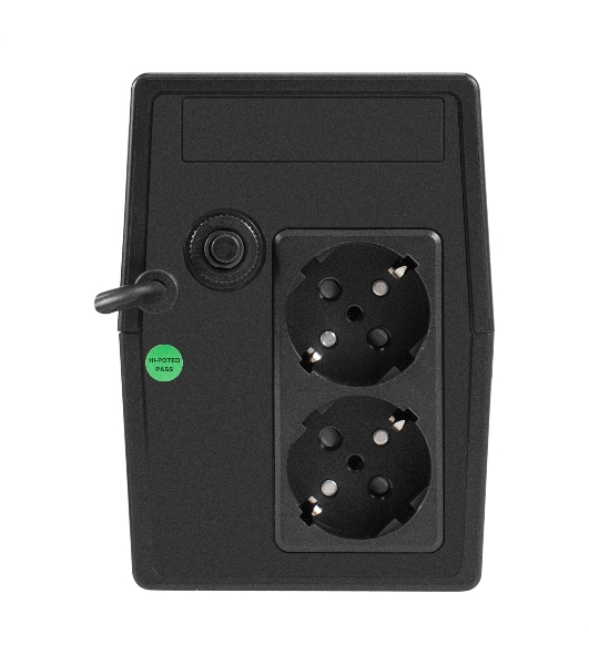 Источник бесперебойного питания ExeGate Power NB-400.LED.AVR.2SH (400VA/240W, LED, AVR, 2*Schuko, батарея 12V 4.5Ah, черный)