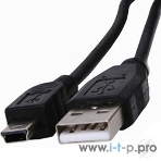 Кабель Rexant Шнур mini USB (male) - USB-A (male) 0.2M черный, фото 1