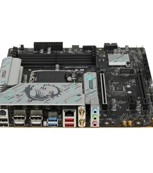 Материнская плата MSI B760M GAMING PLUS WIFI, LGA 1700, Intel B760, 4xDIMM DDR5, 4xSATA, 2xM.2, 1xPCI-E 4.0 x16, 1xPCI-E 3.0 x1, 2xHDMI, 2xDP, 1x 2.5Gb LAN, 2xUSB-A 3.2 Gen 2, 4xUSB 2.0, Micro-ATX