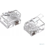 Коннектор ExeGate PL12-6P6C-100 RJ-12 телефонный разъем (6P6C), золотое напыление (100 шт), фото4
