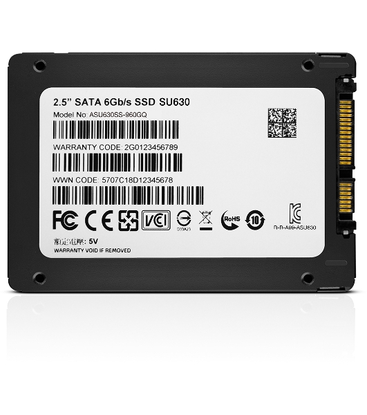 Накопитель SSD ADATA SU630, 960Gb, SATA III, 2.5', R/W 520/450