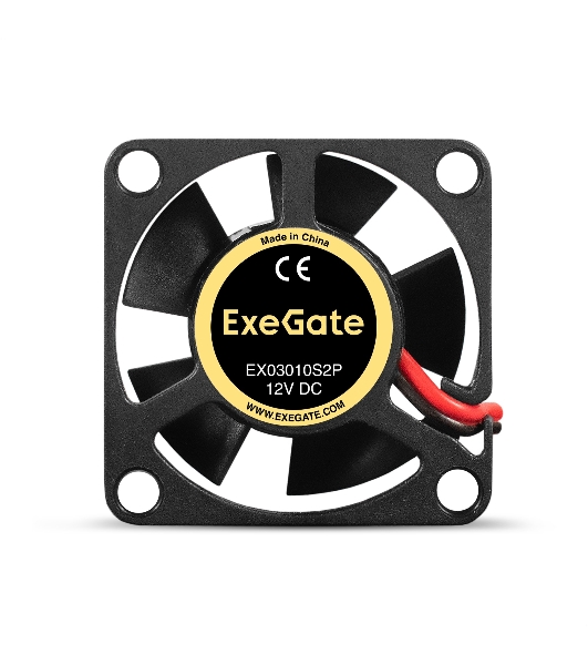 Вентилятор для корпуса ExeGate EX03010S2P черный, 30 мм, 10000 об/мин, 28.5 дБ, 2 pin
