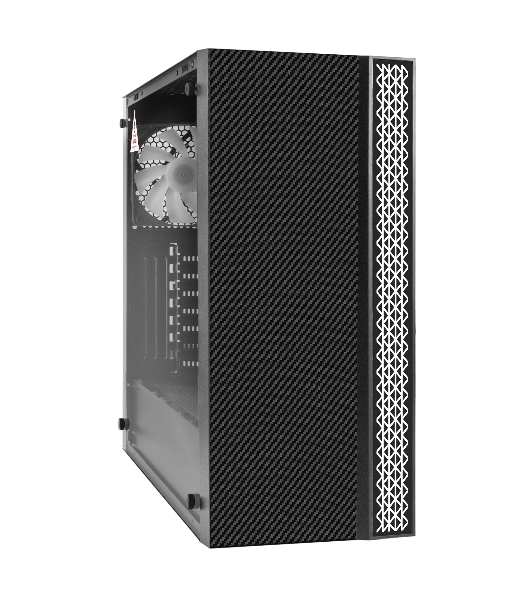 Компьютерный корпус Miditower ExeGate EVO-9211-500NPX (ATX, БП 500NPX с вент. 12см, с окном, 2хUSB+1хUSB3.0, HD аудио, черный, 1 вент. с RGb подсветкой)