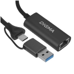 Сетевой адаптер Gigabit Ethernet Digma DLA-GEUC01 USB 3.0, фото12