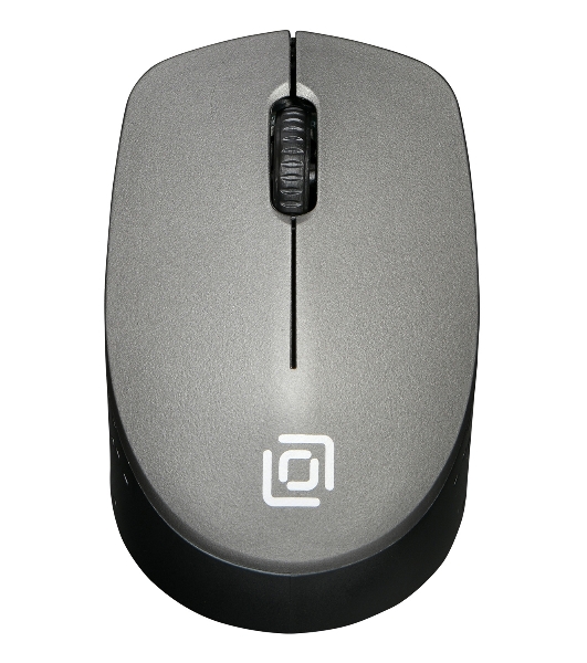 Мышь беспроводная Oklick 486MW серый/черный, 1000 dpi, радиоканал, USB, кнопки - 3
