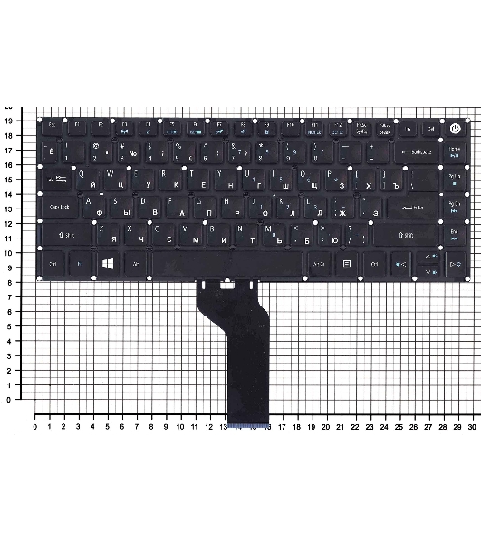 Клавиатура для ноутбука Acer Swift 3 SF314-51 черная с подсветкой
