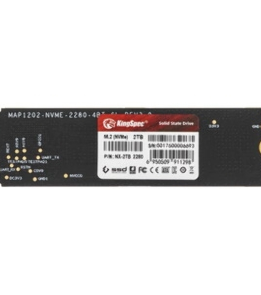 Накопитель SSD KingSpec NX-2Tb, 2000Gb, PCIe 3.0 x4, M.2 2280, NVMe, R/W 3400/3100