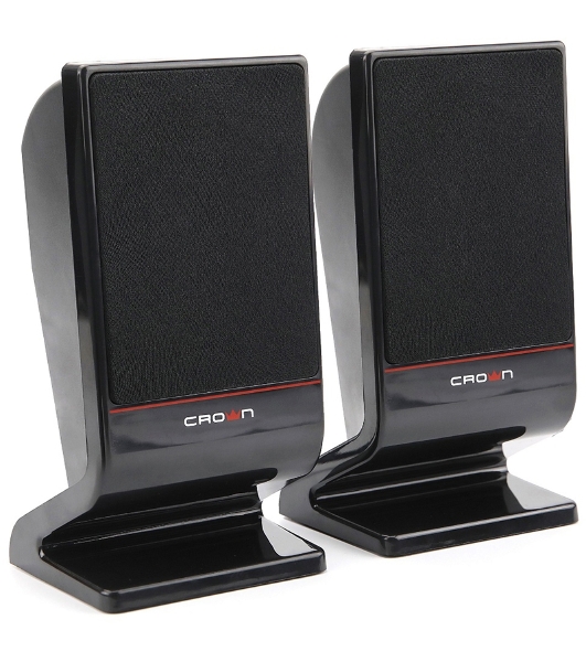 Колонки Crown CMS-601 чёрный, 2.0, 6 Вт, AUX