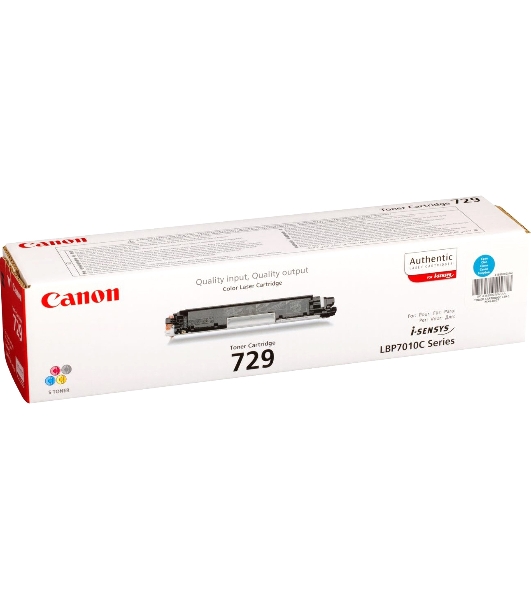 Картридж лазерный Canon Cartridge 729C (4369B002) голубой (1000 стр.) для Canon i-Sensys LBP-7010C/7018C
