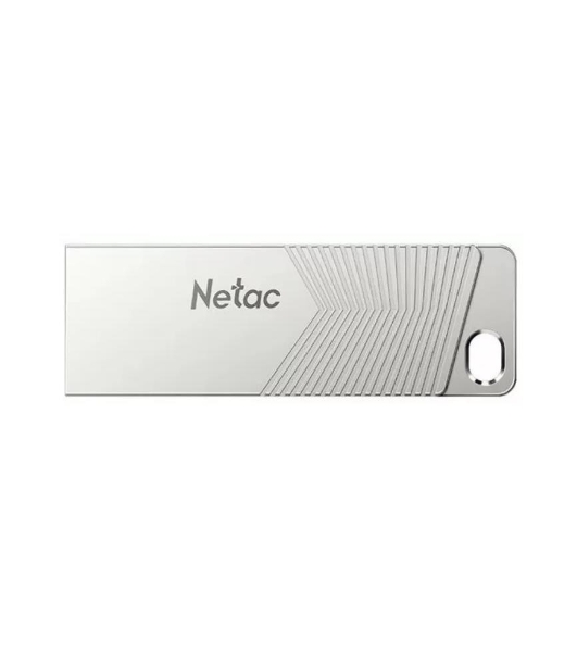 Флешка USB Netac UM1 (NT03UM1N-032G-32PN), 32Gb, USB 3.2, R/W 150/45, серебристый