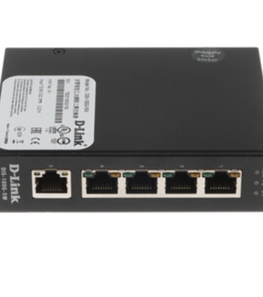 Коммутатор D-Link DIS-100G-5SW/A1A, 4×1 Гбит/с + 1×1 Гбит/с SFP, неуправляемый