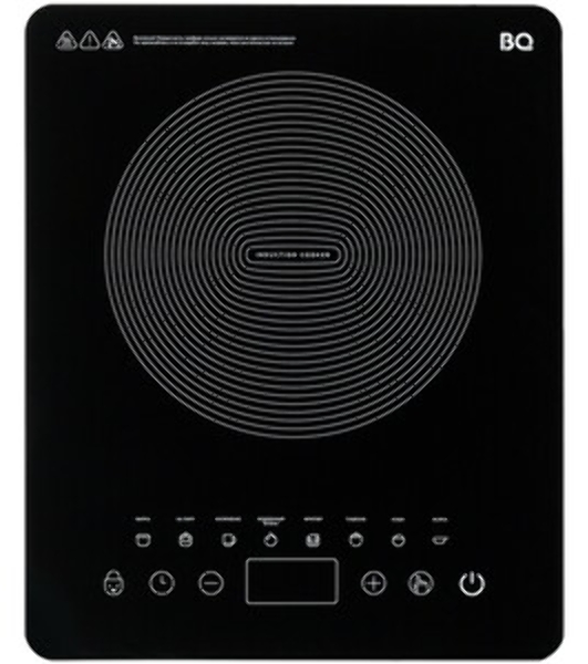 Плита настольная индукционная BQ HP104B чёрный, 2 кВт, индукция, конфорки - 1, стеклокерамика, сенсор