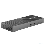 USB-концентратор WAVLINK USB-C Triple Display 4K@60Hz Universal /100W PowerDelivery Include 20V/8A Power Adapter/ 4xUSB3.0/3xUSB C/2xDP 4K 60HZ/3xHDMI 4K 60HZ/1xGigabit LAN/1xAudio In/Out, фото3