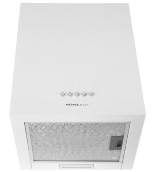Вытяжка пристенная HOMSair Phlox Push 40 белый, 40 см, 700 куб. м/ч, 54 дБ