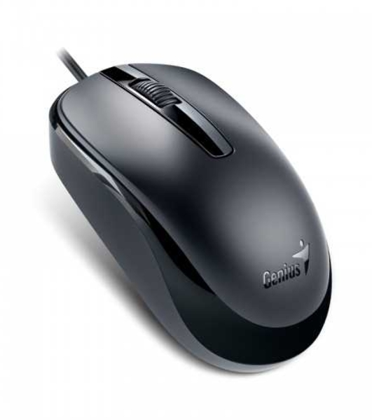 Мышь проводная Genius DX-120 черный, 1000 dpi, USB, кнопки - 3