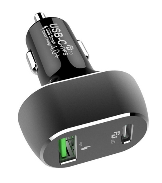 Автомобильное ЗУ ACD 63Вт, 2xUSB 1PD+1QC, 3.6~20В/3А RTL