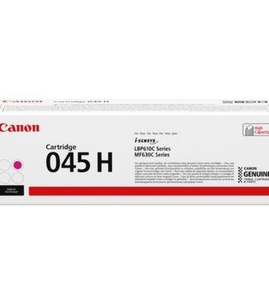 Картридж лазерный Canon 045M H пурпурный, 2200 стр., для i-SENSYS MF631/633/635, LBP611