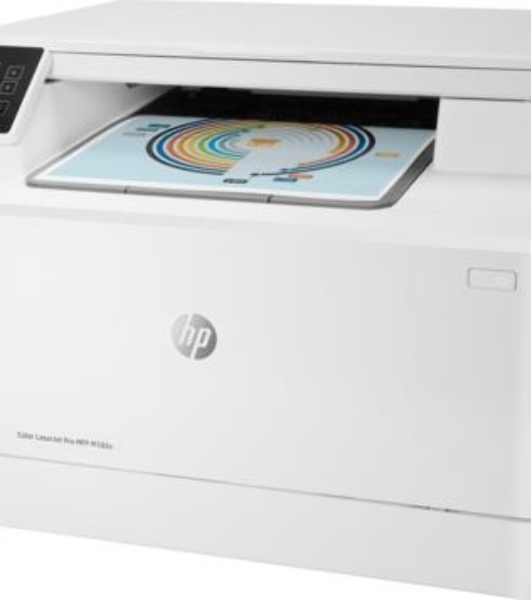 МФУ лазерное HP Color LaserJet Pro MFP M182n (7KW54A), A4, цветной, печ. до 16 стр/мин., 600 x 600 dpi (печать) 1200x1200dpi (скан.), USB, RJ-45, Air Print, Mopria