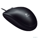 Мышь проводная Logitech B100 черный, 1000 dpi, USB, кнопки - 3, фото30