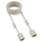 Кабель Gembird/Cablexpert VGA Premium, 15M/15M,5.0м, серый, тройной экран, феррит.кольца, фото 1