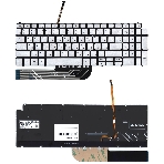 Клавиатура для ноутбука Dell Inspiron 5584 серебристая, фото3