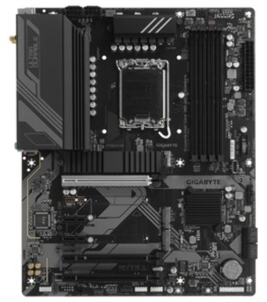 Материнская плата Gigabyte Z790 D AX, LGA 1700, Intel Z790, 4xDDR5, 4xSATA, 3xM.2, 1xPCI-E 5.0 x16, 1xPCI-E 4.0 x4, 2xPCI-E 3.0 x1, 1xHDMI, 1xDP, 1x 2.5Gb LAN, 4xUSB-A 3.2 Gen 1, 1xUSB-A 3.2 Gen 2, 2xUSB-A 2.0, 1xUSB-C 3.2 Gen 2, 3x3.5 мм, 7.1, ATX