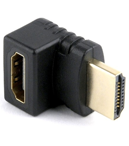 Переходник HDMI-HDMI Cablexpert A-HDMI270-FML, 19F/19M, угловой соединитель 270 градусов, золотые разъемы, пакет