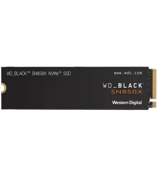 Накопитель SSD WD 2Tb Black SN850X, M.2(22x80мм), NVMe, PCIe 4.0 x4, 3D TLC, R/W 7300/6600Mb/s, IOPs 1 200 000/1 100 000, TbW 1200, DWPD 0.3 (12 мес.)