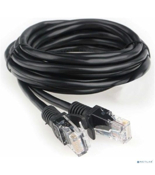 Патч-корд CCA light UTP Гарнизон PC-UTP-5e-3-BK кат.5e, 3м, литой, многожильный черный