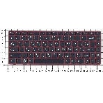 Клавиатура для ноутбука Lenovo V380 черная с красной рамкой, фото2