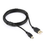 Кабель Gembird PRO USB 2.0 для соед. 1.8м А-miniB (5 pin) позол.конт., фер.кол., фото 1