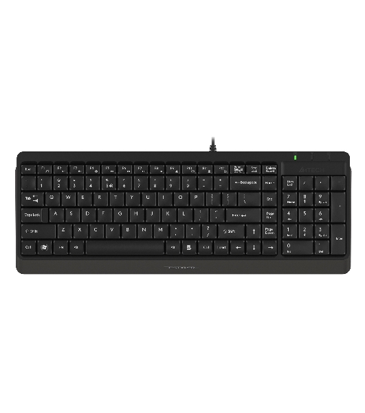 Комплект клавиатура+мышь A4Tech FStyler F1512 проводной, USB, 1200 DPI, черный