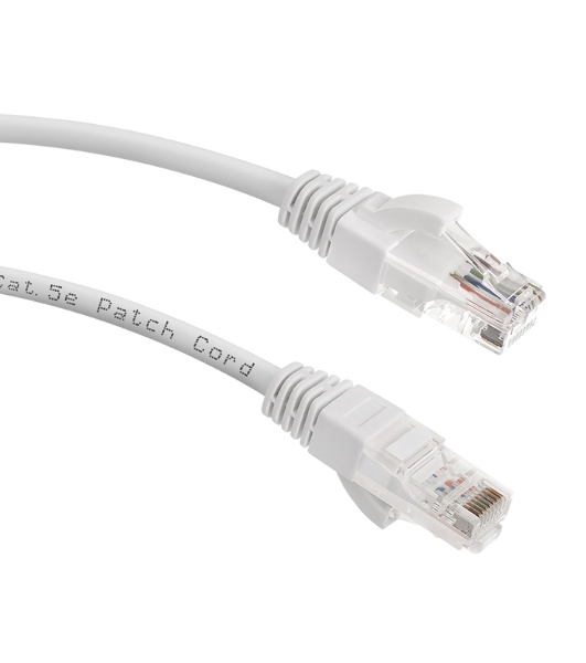 Патч-корд LANMASTER UTP LAN-PC45/U5E-1.0-WH вилка RJ-45-вилка RJ-45 cat.5е 1м белый LSZH (уп.:1шт)