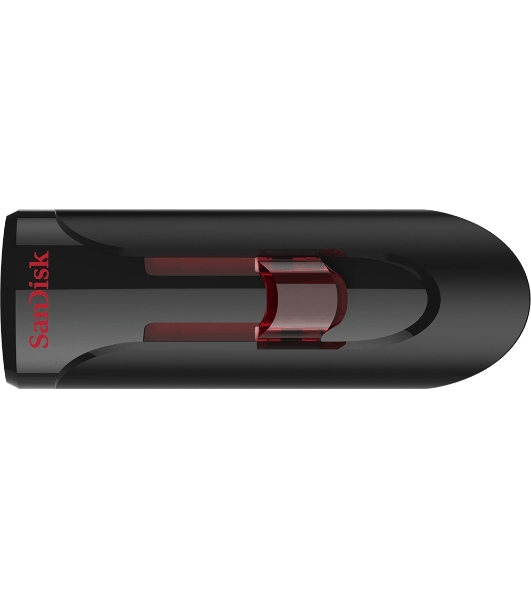 Флешка USB Sandisk CZ600 Cruzer Glide (SDCZ600-032G-G35), 32Gb, USB 3.0, R/W 100/20, черный