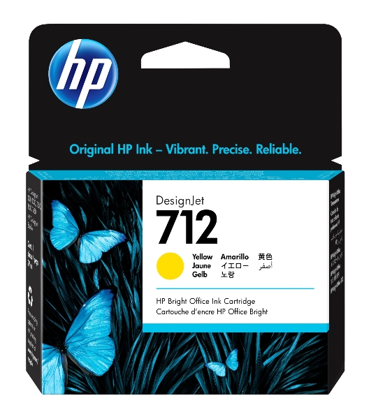Картридж струйный HP 712 3ED69A желтый (29мл) для HP DJ Т230/630