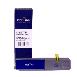 Картридж струйный ProfiLine PL-F6T77AE(913A) для принтеров HP PageWide-352/377/pro 452/pro 477 с чернилами Cyan 55 мл